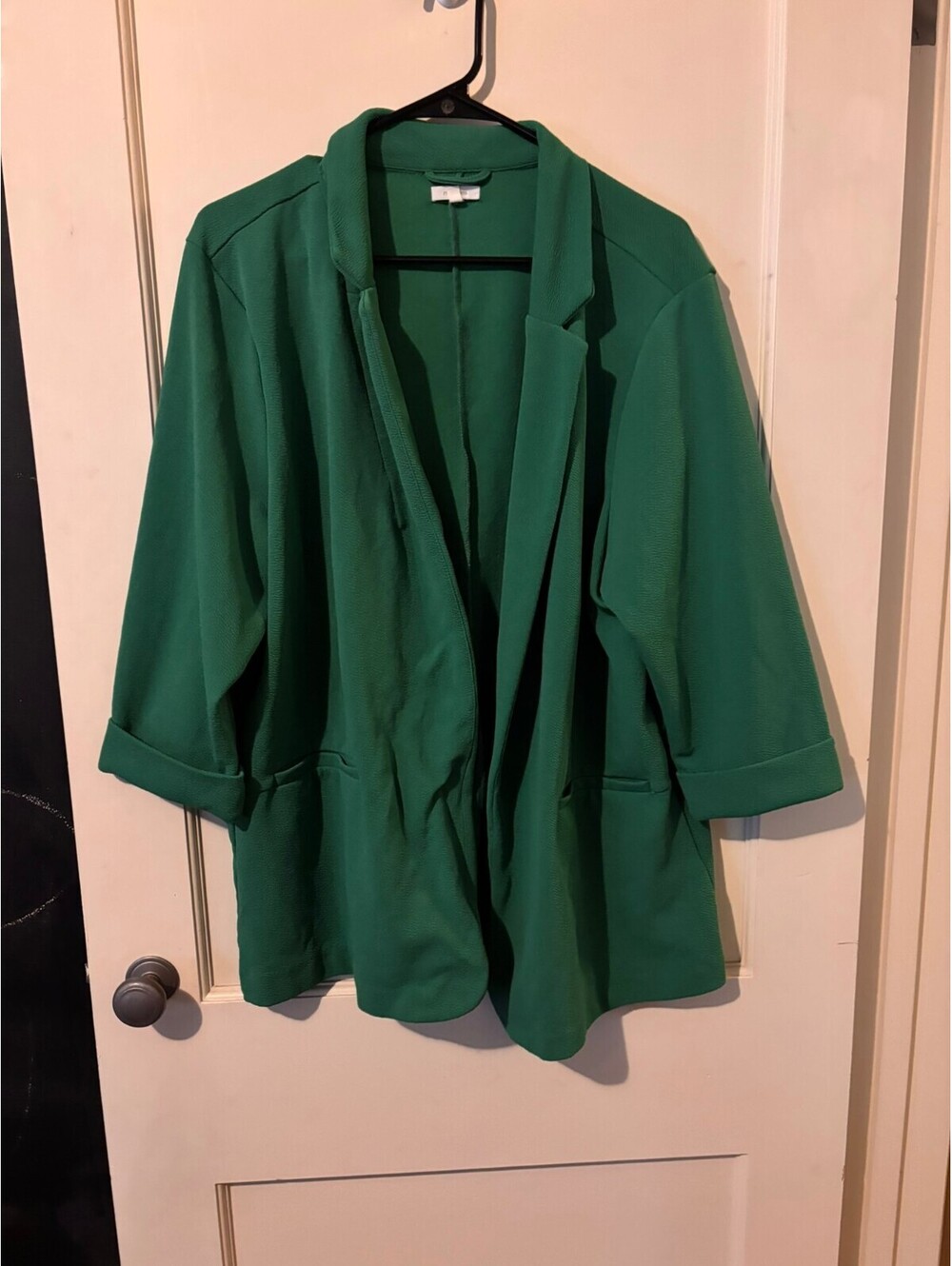 Maurices Green Open Front Blazer Jacket 2X